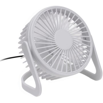 Bordventilator USB diameter 15 cm hvid