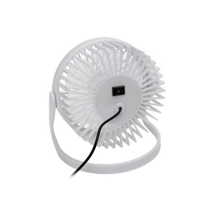 Bordventilator USB diameter 15 cm hvid