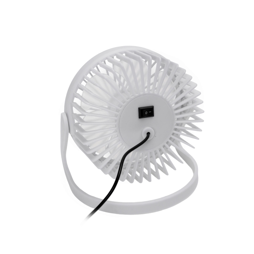 Bordventilator USB diameter 15 cm hvid