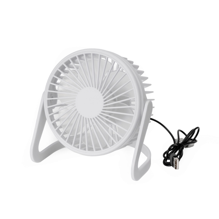 Bordventilator USB diameter 15 cm hvid