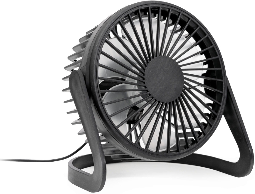 Bordventilator USB diameter 15 cm sort