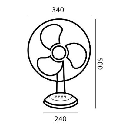 Bordventilator VIENTO 40W/230V hvid