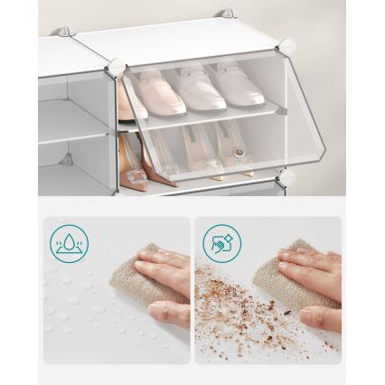 BOXIFY modulært reolsystem med opbevaringsrum, hvid