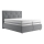 Boxspring-seng med madras og topmadras ELEN 160x200 cm grå