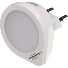 Brennenstuhl - LED natlampe med sensor LED/0,2W/230V til stikkontakt