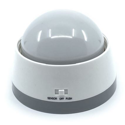 Brennenstuhl - LED natlampe med sensor pohybu LED/3xAA 3000K