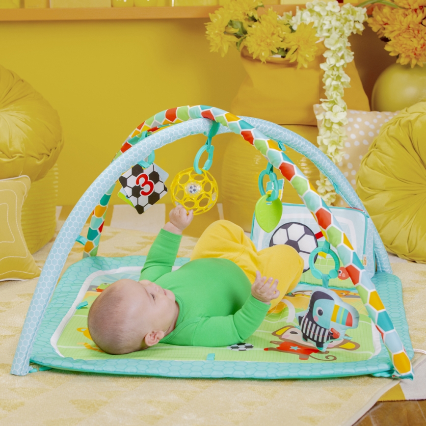 Bright Starts - Babylegetæppe OBALL GRIP & KICK 3xAA