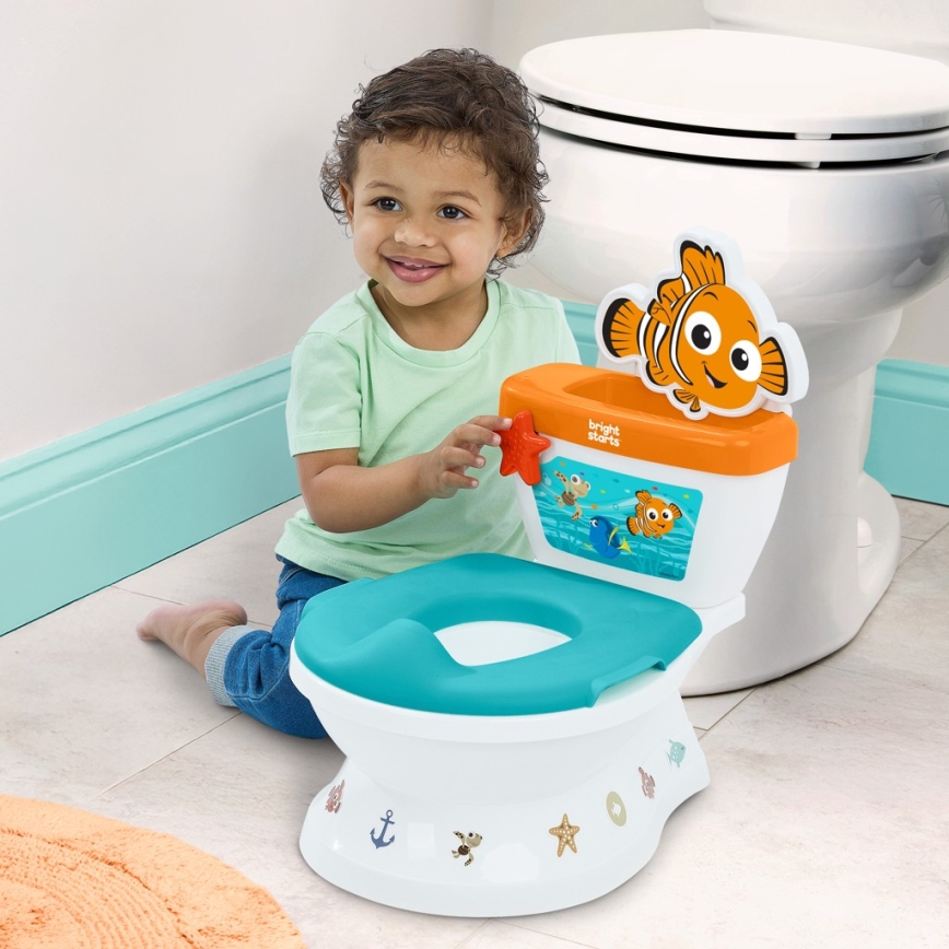 Bright Starts - Børnetoilet med lyd MY SIZE Finding Nemo 2xAAA