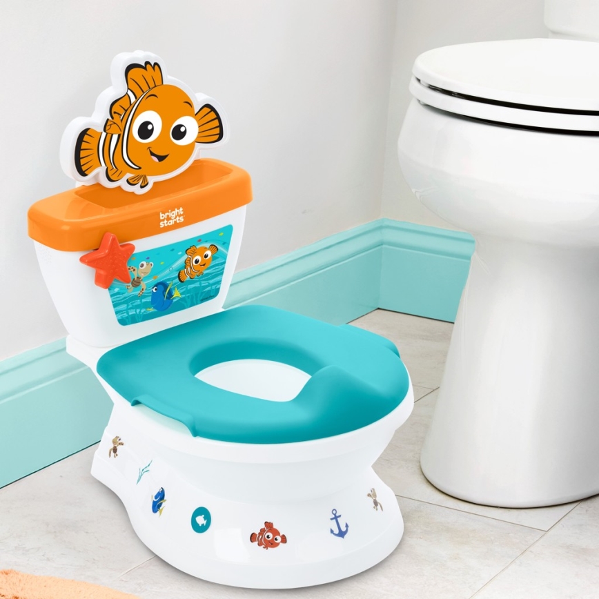 Bright Starts - Børnetoilet med lyd MY SIZE Finding Nemo 2xAAA