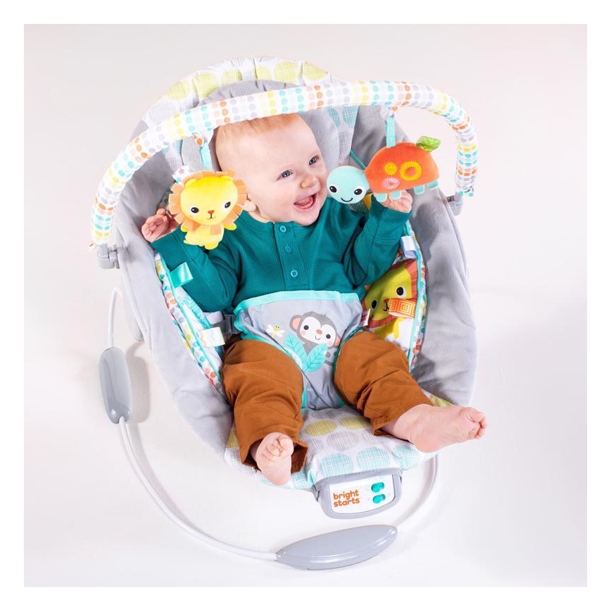 Bright Starts - Skråstol med vibration og musik WHIMSICAL WILD