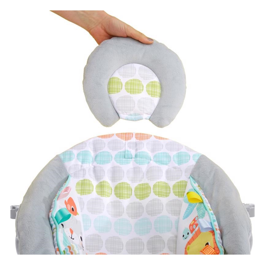 Bright Starts - Skråstol med vibration og musik WHIMSICAL WILD