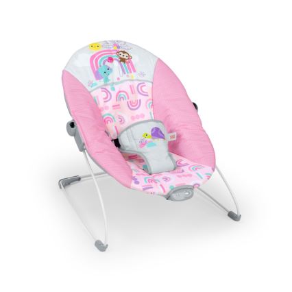 Bright Starts - Skråstol med vibration PINK PARADISE 1xLR14
