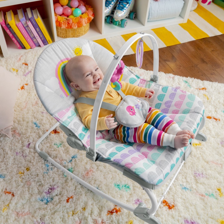 Bright Starts - Skråstol med vibration ROSY RAINBOW 1xLR14