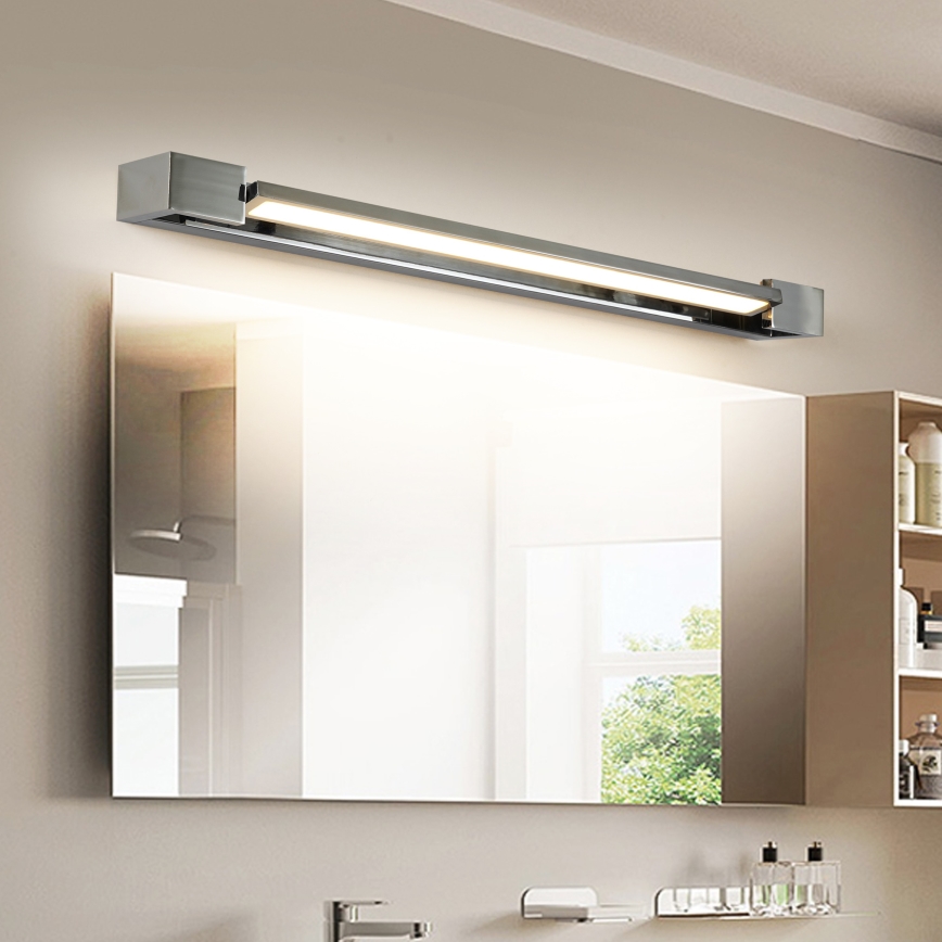 Brilagi - AQUA LINE LED-spejlbelysning til badeværelset, LED/18W/230V, 60 cm, IP44, blank krom