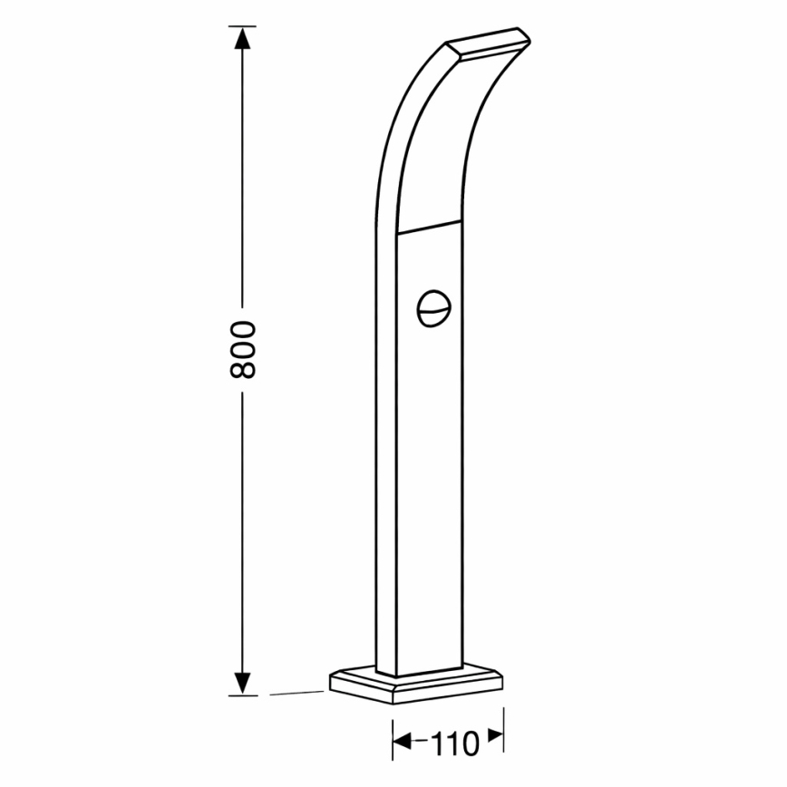 Brilagi - LED Udendørslampe med sensor ARCELO LED/9W/230V 80 cm IP44