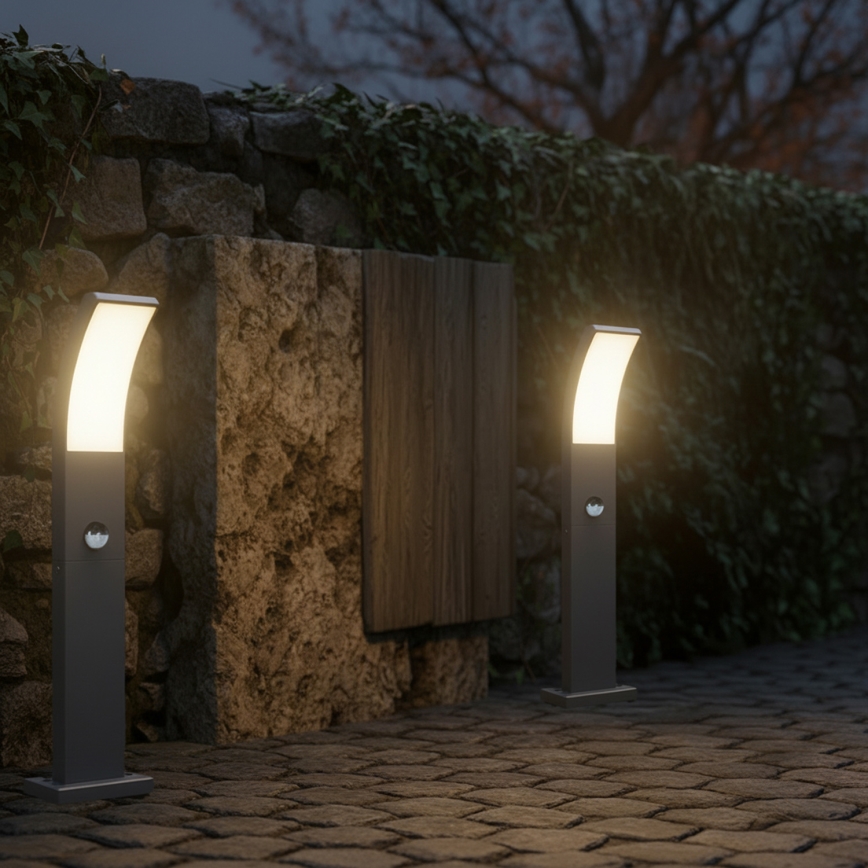 Brilagi - ARCELO LED-udendørslampe med sensor, 9W/230V, 50 cm, IP44