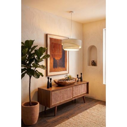 Brilagi - ARROW pendel med kabel, 1xE27/60W/230V, Ø 45 cm, beige