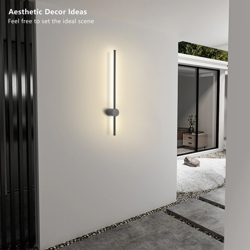 Brilagi - LED udendørs vægarmatur AURA LED/12W/230V 3000K IP54 65 cm antracit