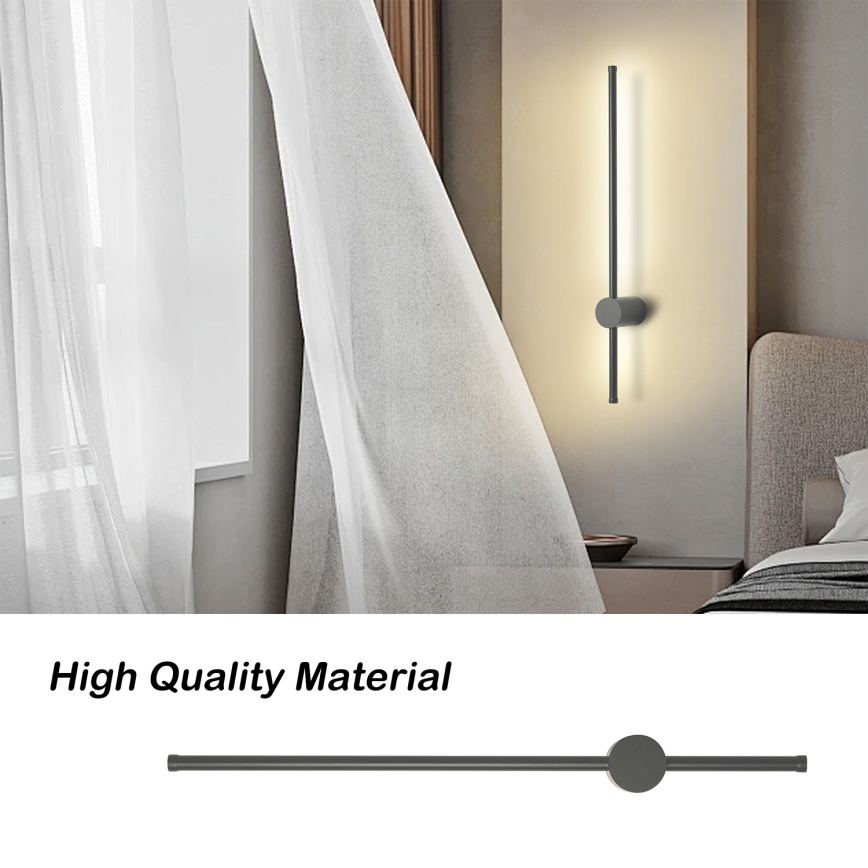 Brilagi - LED udendørs vægarmatur AURA LED/12W/230V 3000K IP54 65 cm antracit