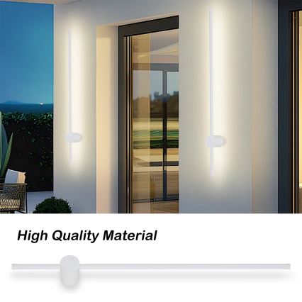 Brilagi - LED udendørs væglampe AURA LED/20W/230V 3000K IP54 97 cm hvid CRI 90