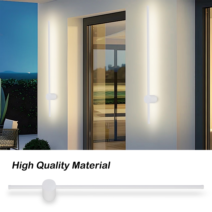 Brilagi - LED udendørs væglampe AURA LED/20W/230V 3000K IP54 97 cm hvid CRI 90