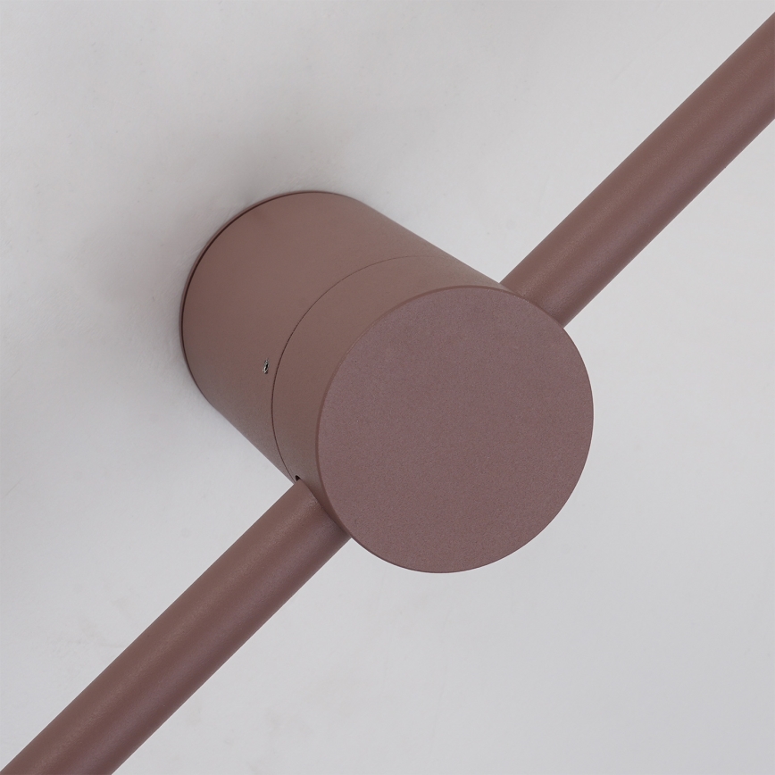 Brilagi - LED udendørs væglampe AURA LED/12W/230V 3000K IP54 65 cm brun CRI 90