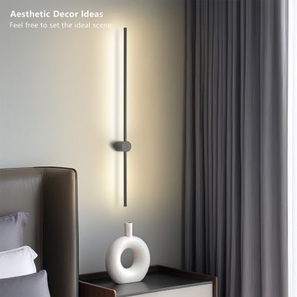 Brilagi - LED udendørs væglampe AURA LED/20W/230V 3000K IP54 97 cm antracit CRI 90