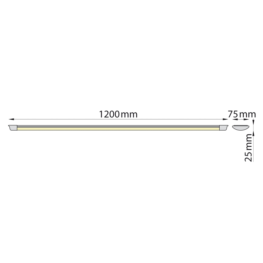 Brilagi - AVERO LED-rørarmatur LED/32W/230V 120 cm