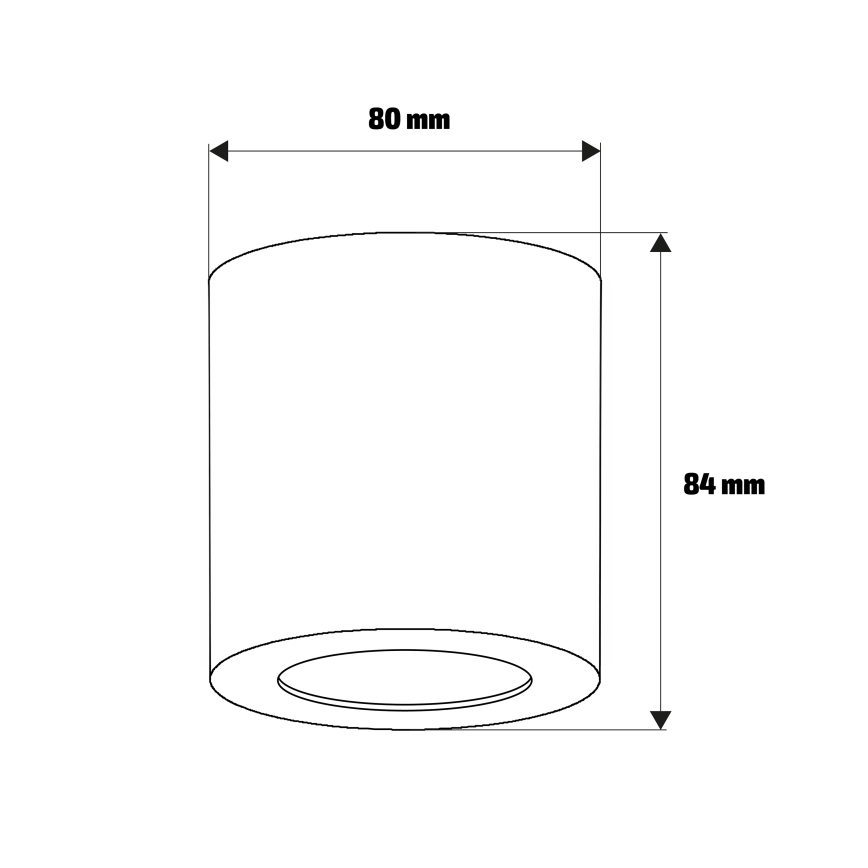 Brilagi - Badeværelses-spot MIA 1xGU10/30W/230V 84x80 mm brun IP54