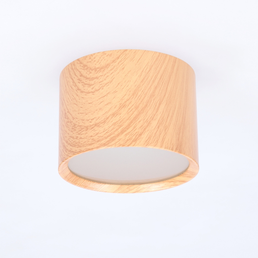 BRILAGI - Badeværelses-spot SMOOTH 1xGX53/15W/230V 60x82 mm i egetræsfiner IP54