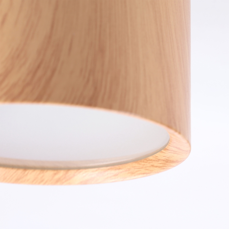 BRILAGI - Badeværelses-spot SMOOTH 1xGX53/15W/230V 60x82 mm i egetræsfiner IP54