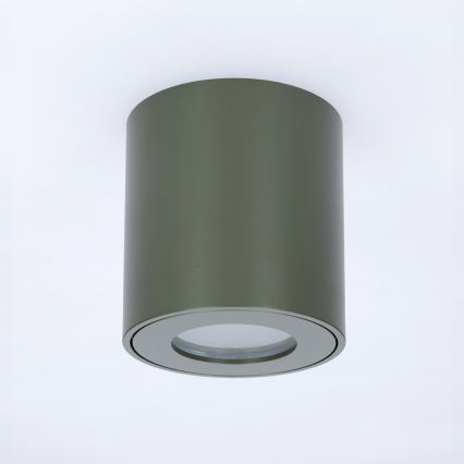 BRILAGI - Badeværelsesspot MIA 1xGU10/30W/230V 60x82 mm 84x80 mm mørkegrøn IP54