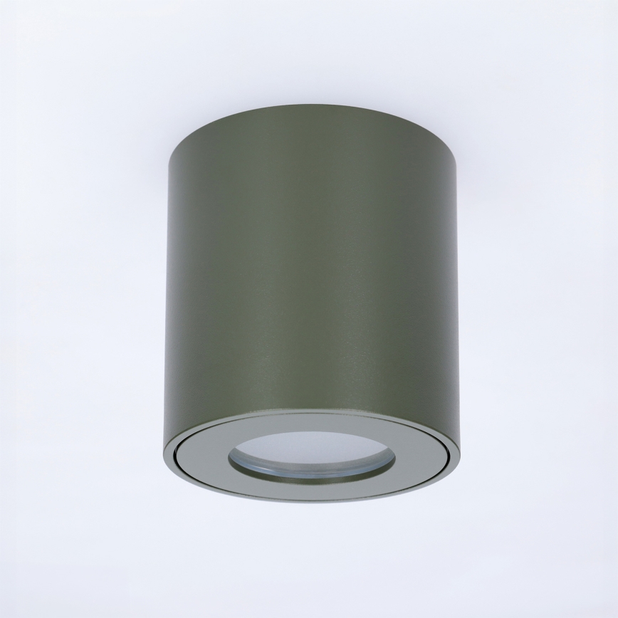 BRILAGI - Badeværelsesspot MIA 1xGU10/30W/230V 60x82 mm 84x80 mm mørkegrøn IP54