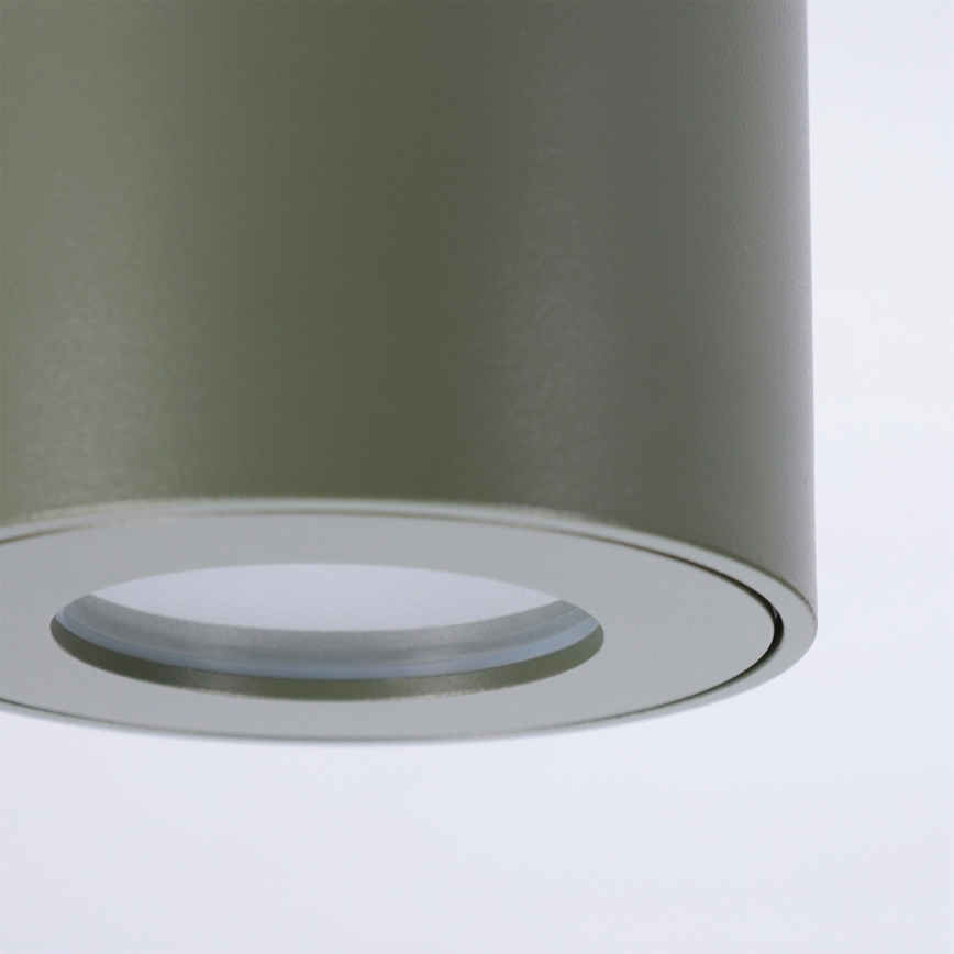 BRILAGI - Badeværelsesspot MIA 1xGU10/30W/230V 60x82 mm 84x80 mm mørkegrøn IP54