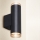 Brilagi - Badeværelses vægspot SELE AQUA 2xGU10/30W/230V IP44 sort