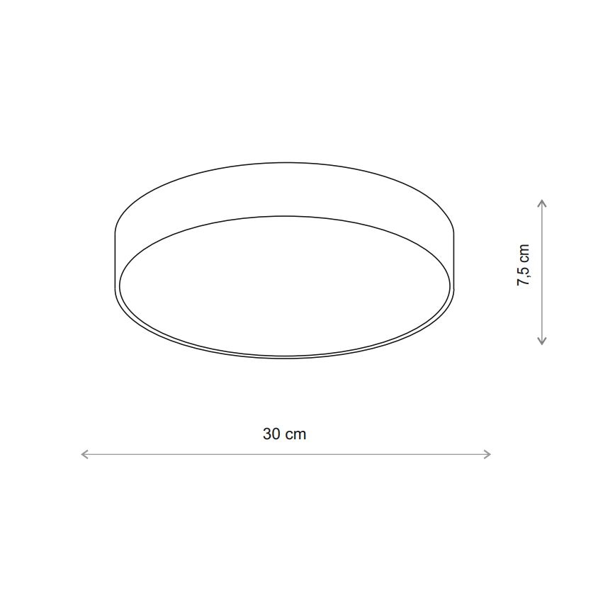 Brilagi - Badeværelsesloftlampe med sensor CLARE 2xE27/24W/230V Ø 30 cm IP54 beige