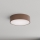 Brilagi - Badeværelsesloftlampe med bevægelses- og skumringssensor CLARE 2xE27/24W/230V Ø 30 cm brun IP54