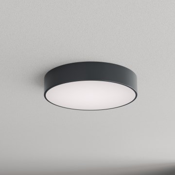 Brilagi - Badeværelsesloftlampe med bevægelses- og skumringssensor CLARE 3xE27/24W/230V Ø 40 cm antracit IP54