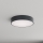 Brilagi - Badeværelsesloftlampe med bevægelses- og skumringssensor CLARE 3xE27/24W/230V Ø 40 cm antracit IP54