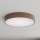 Brilagi - Badeværelsesloftlampe med bevægelses- og skumringssensor CLARE 4xE27/24W/230V Ø 50 cm brun IP54