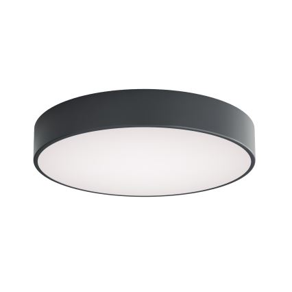 Brilagi - Badeværelsesloftlampe CLARE med bevægelses- og skumringssensor, 4xE27/24W/230V, Ø 50 cm, antracit, IP54
