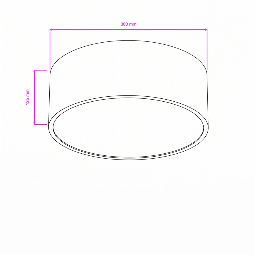 Brilagi - Badeværelsesloftlampe POOL 2xE27/15W/230V Ø 30 cm IP54 hvid