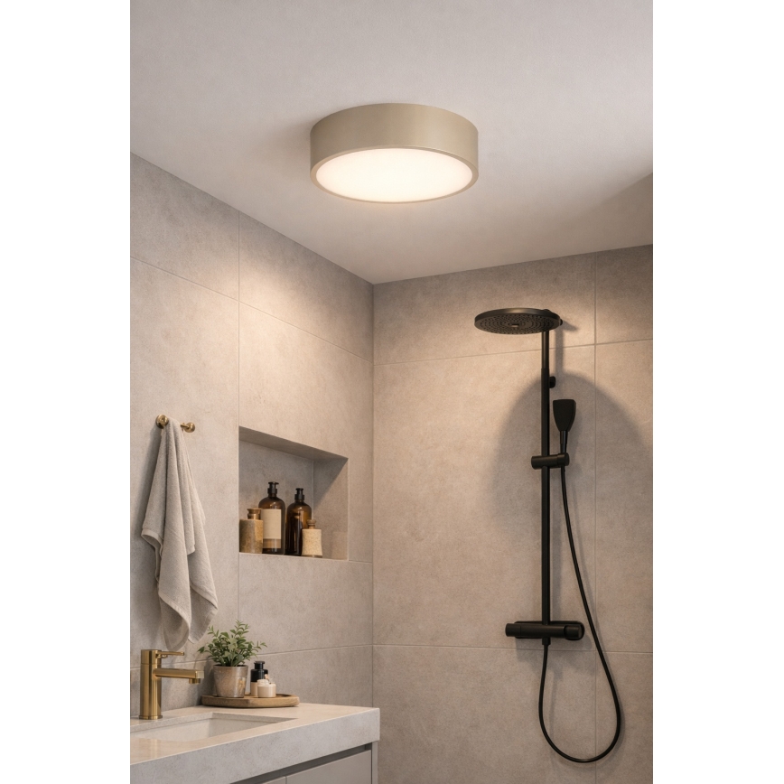 Brilagi - Badeværelsesloftlampe POOL 3xE27/15W/230V Ø 40 cm IP54 beige