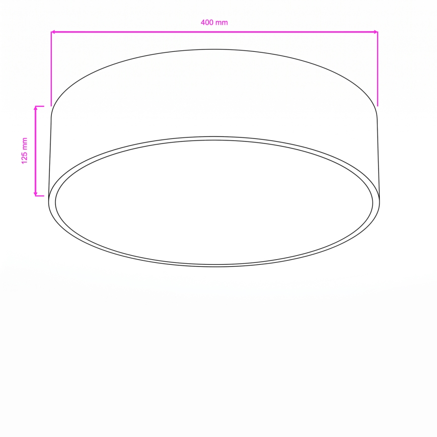 Brilagi - Badeværelsesloftlampe POOL 3xE27/15W/230V Ø 40 cm IP54 hvid