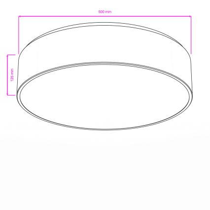 Brilagi - Badeværelsesloftlampe POOL 4xE27/15W/230V Ø 50 cm IP54 hvid