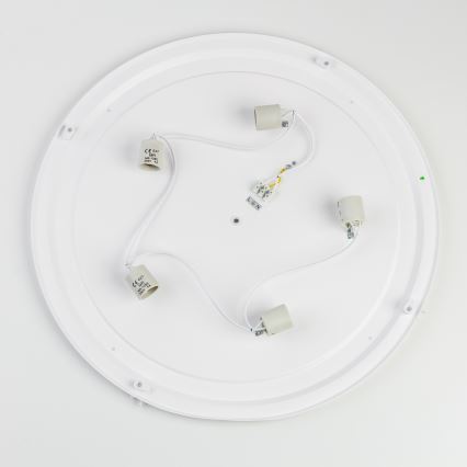Brilagi - Badeværelsesloftlampe POOL 5 x E27 / 15 W / 230 V Ø 60 cm IP54 sort