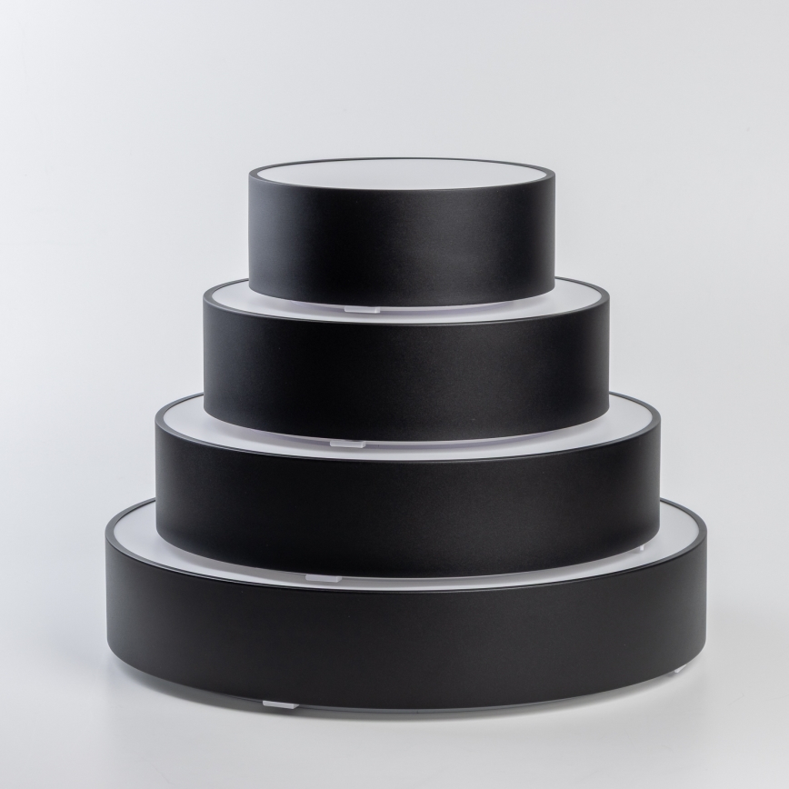 Brilagi - Badeværelsesloftlampe POOL 5 x E27 / 15 W / 230 V Ø 60 cm IP54 sort