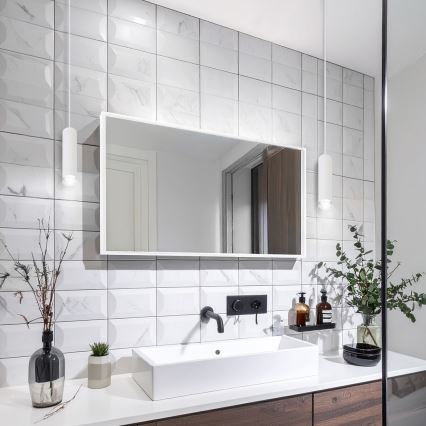 Brilagi - Badeværelsespendel SELE AQUA 1xGU10/30W/230V IP44 hvid