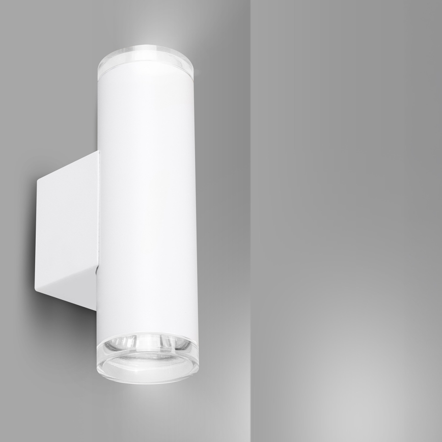 Brilagi - Badeværelses vægspot SELE AQUA 2xGU10/30W/230V IP44 hvid