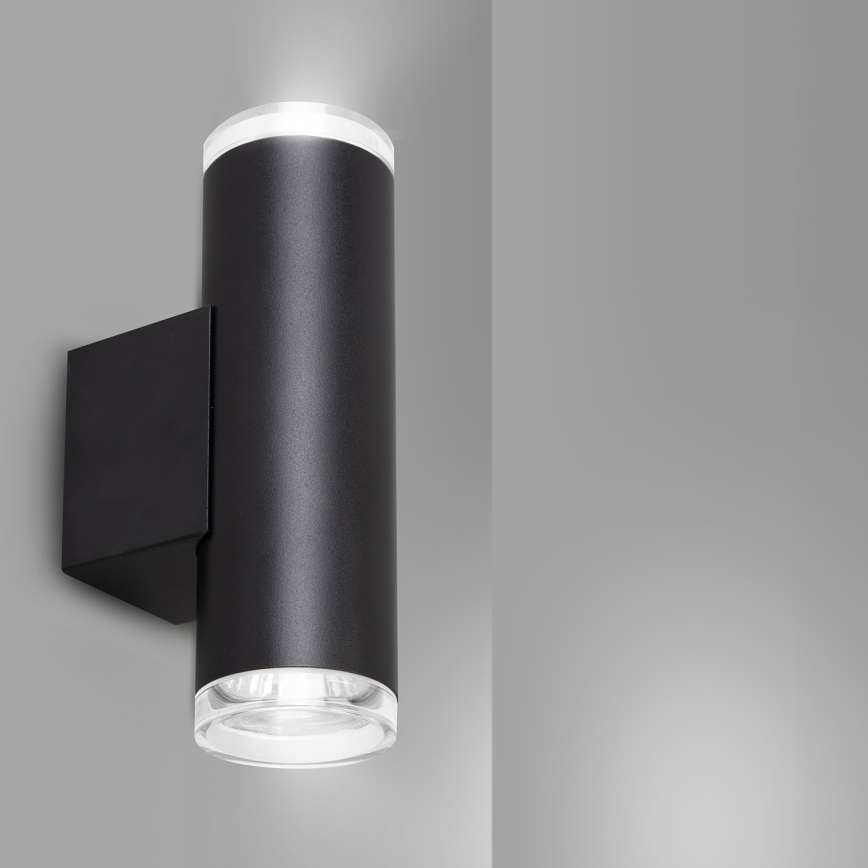 Brilagi - Badeværelses vægspot SELE AQUA 2xGU10/30W/230V IP44 sort
